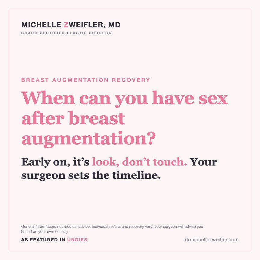 Dr. Zweifler featured in Undies: when you can have sex after breast augmentation
